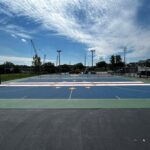 Gano Park Basketball Court with Cabo Verde Flag