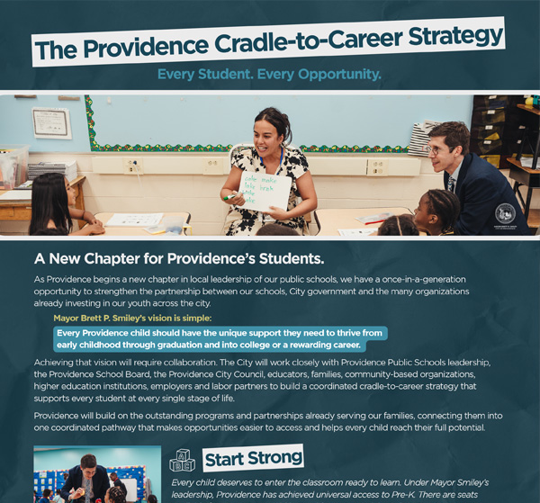 Screenshot of the Cradle to Career Strategy PDF