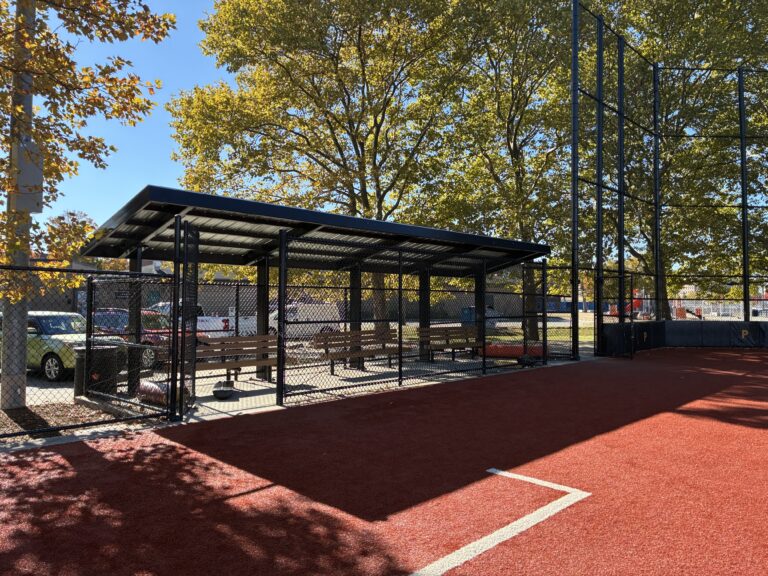 Bucklin Park third base dugout