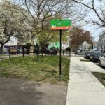 George Araujo Park entrance sign on Ives St