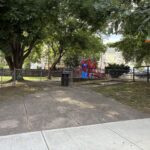 George Araujo Park entrance on Ives St requires stairs and will be redesigned for improved accessibility