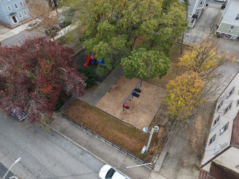 George Araujo Park aerial image from Preston St November 2025