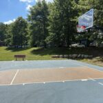 General Street Park basketball goal and bench new in 2025