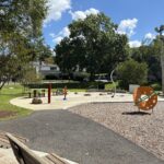 General Street Park playground climber for ages 2-5 and waterpark with picnic area