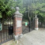 Gladys Potter Park historic 19th century gate for the Gladys Potter Garden
