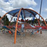 Harriet & Sayles Park "Giant Dome" play structure for ages 5-12, accommodates a capacity of 90 children