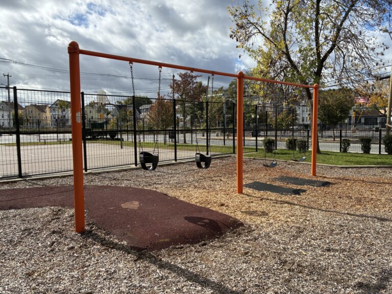 Hassett Park swings for ages 2-12