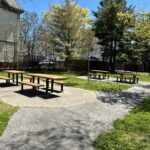 Hassett Park picnic area features 4 tables including one ADA-accessible table