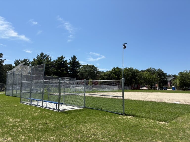 Iola French Park softball field features improved player amenities- dugouts, benches, and bases