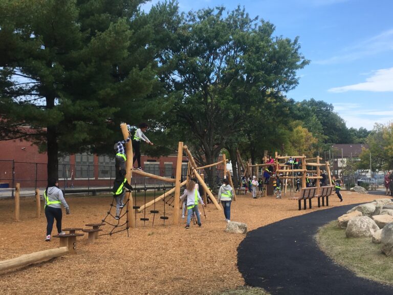 Iola French Park Veazie St Green Schoolyard from 2019