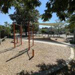 Jacqueline Clements Park fitness area in September