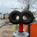 Jennifer Rivera Park play structure has play binoculars