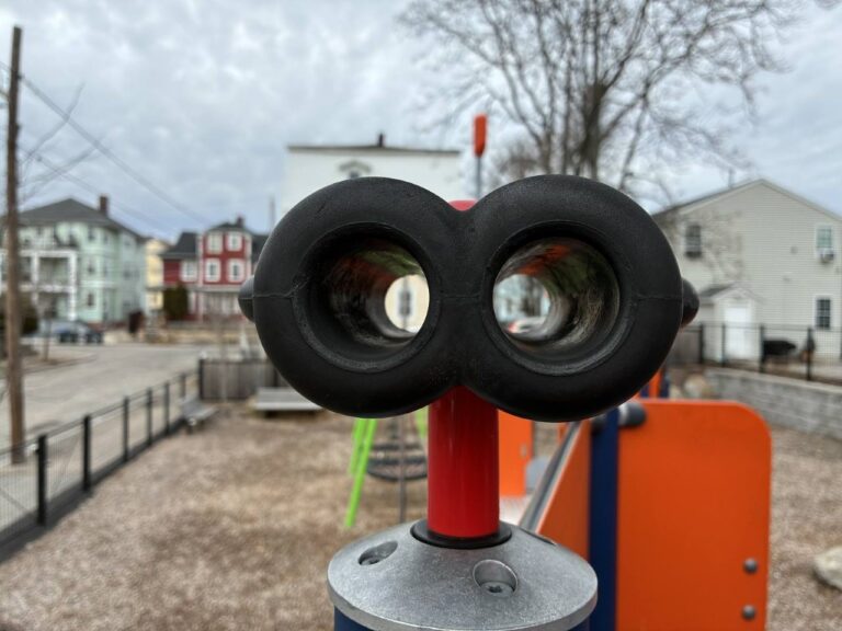 Jennifer Rivera Park play structure has play binoculars