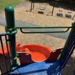 John O'Brien Park looking down the playground slide for ages 5-12 replaced in 2026