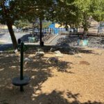 Joslin Park playground spinner and outdoor classroom