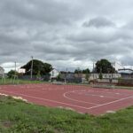 Joslin Park basketball court facing south