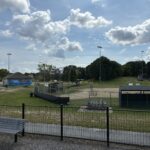 JT Owens Field 1 viewed from inside Ed Hooks playground