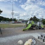 JT Owens Park features Ed Hooks Playground with a picnic area and unique play structure with slide for ages 5-12