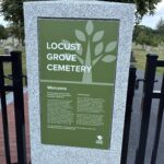Locust Grove Cemetery welcome sign