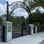 Locust Grove Cemetery Elmwood Avenue entrance with archway