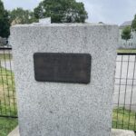 Major Park memorial marker at the corner of Wendell and Ellery Streets
