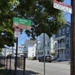 Major Park entrance sign at the corner of Rosedale and Ellery Streets