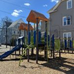 Mattie Smith Park Classic post and deck play structure for ages 5-12