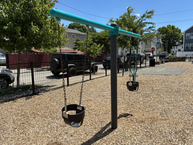 Mattie Smith Park playground swings for ages 2-5