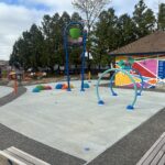 Miguel Luna Park waterpark viewed from park benches