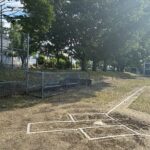 Miguel Luna Park baseball field lined for play