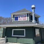 Mt Pleasant Little League Park concession stand in the middle of the 3 ballfields