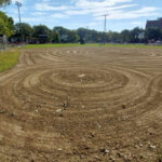 Mt Pleasant Little League Park behind the plate of a freshly groomed field 2