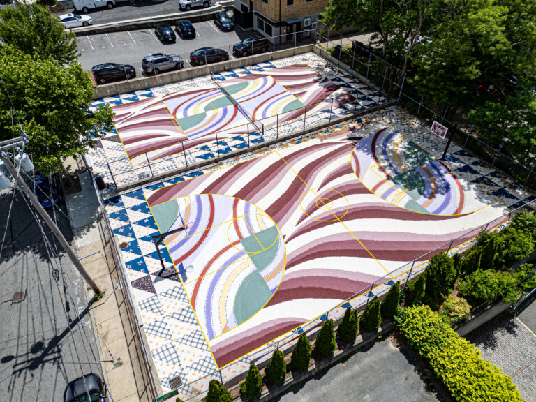Ninth St Park bird's eye view from 2024 facing southeast