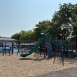 Pastore Park view of the playground for ages 5-12 from the picnic area August 2026