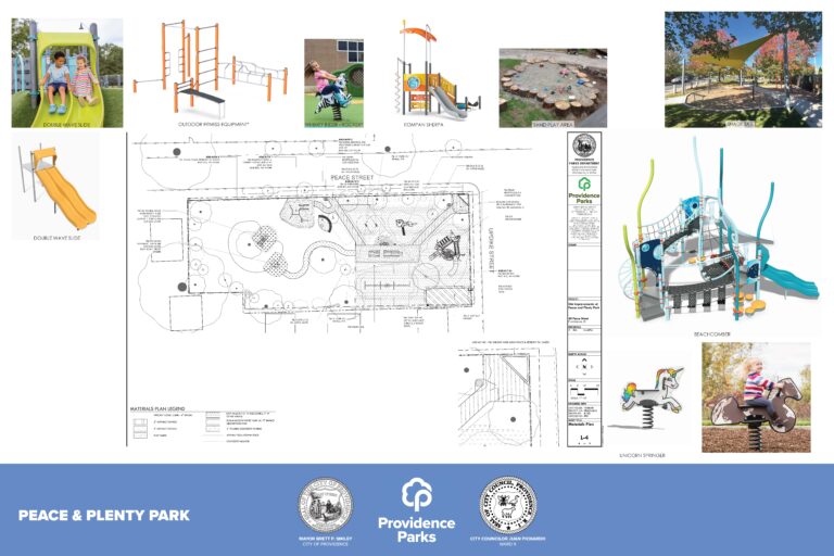 Proposed plans for Peace & Plenty Park