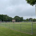 Prete-Metcalf Park game day on Baseball Field 1 with concession/press box in view