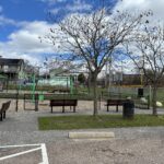 Prete-Metcalf Park playground features ample bench seating
