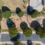 Richardson Park aerial photo of playground September 2025