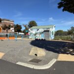 Richardson Park Al Carrington waterpark rebuilt in 2025 features variety of play elements and seating