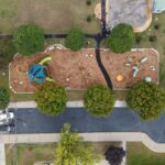 Richardson Park aerial photo of playground during the ribbon cutting ceremony on September 18, 2025