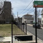Ridge St Park Ridge St entrance looking down Ridge St towards Franciscan Park