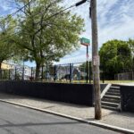 Ridge St Park entrance on Ridge St is via a staircase. Accessible entrance is available on Penn St,