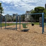 Ridge St Park has an assortment of swing seat styles for ages 2-12