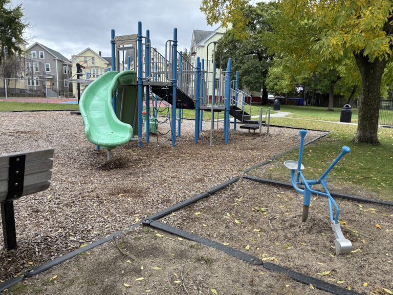 Ridge St Park has the only sand digger left in the parks system