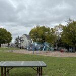 Ridge St Park view from picnic table on north lawn