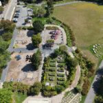 Riverside Park bird's eye view in September 2025 facing northeast towards Manton Ave