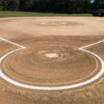 Roger Williams Park Softball Field lined for a game