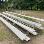 Roger Williams Park Softball Field bleachers on 3rd base side