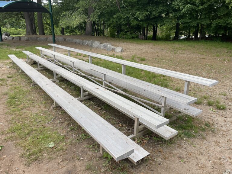 Roger Williams Park Softball Field bleachers on 3rd base side