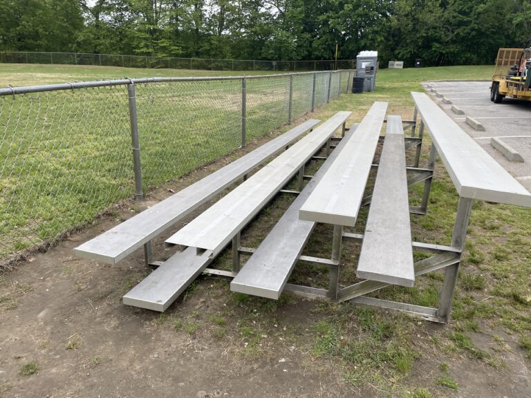 Roger Williams Park Softball Field bleachers on first base side